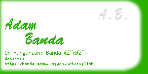 adam banda business card